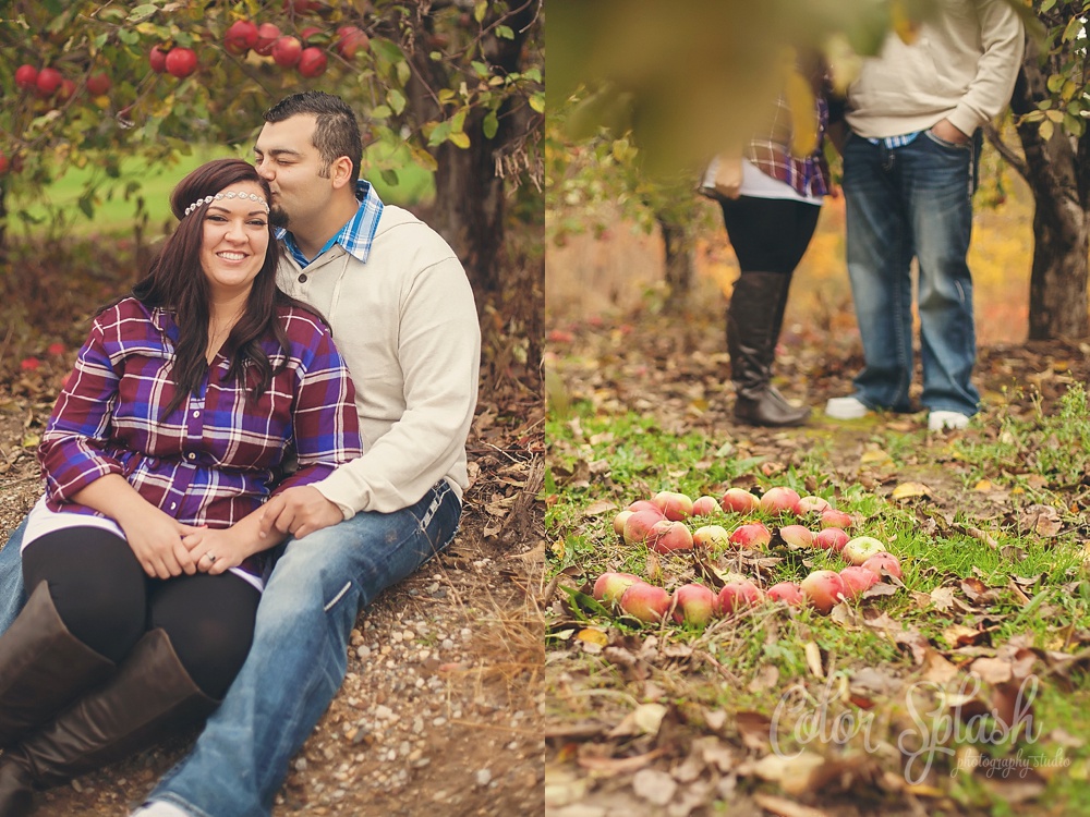 Color Splash Studio | Kalamazoo Fall Engagement Photos