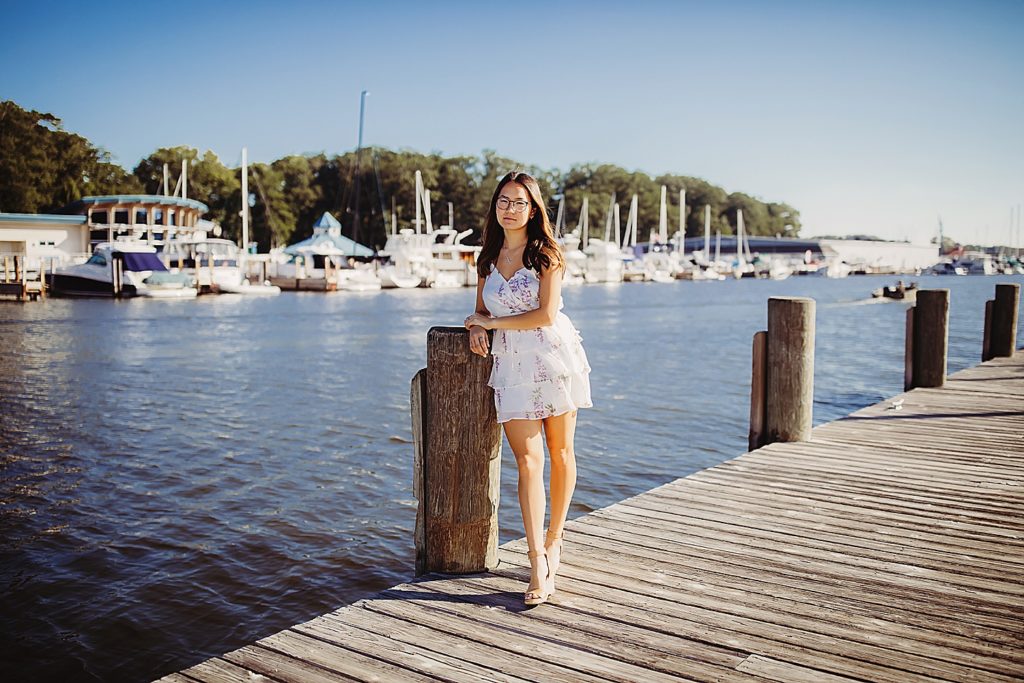 Lake Michigan senior portraits