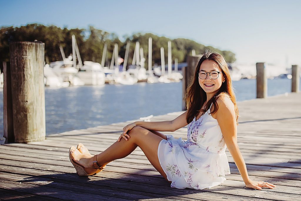 Lake Michigan senior portraits