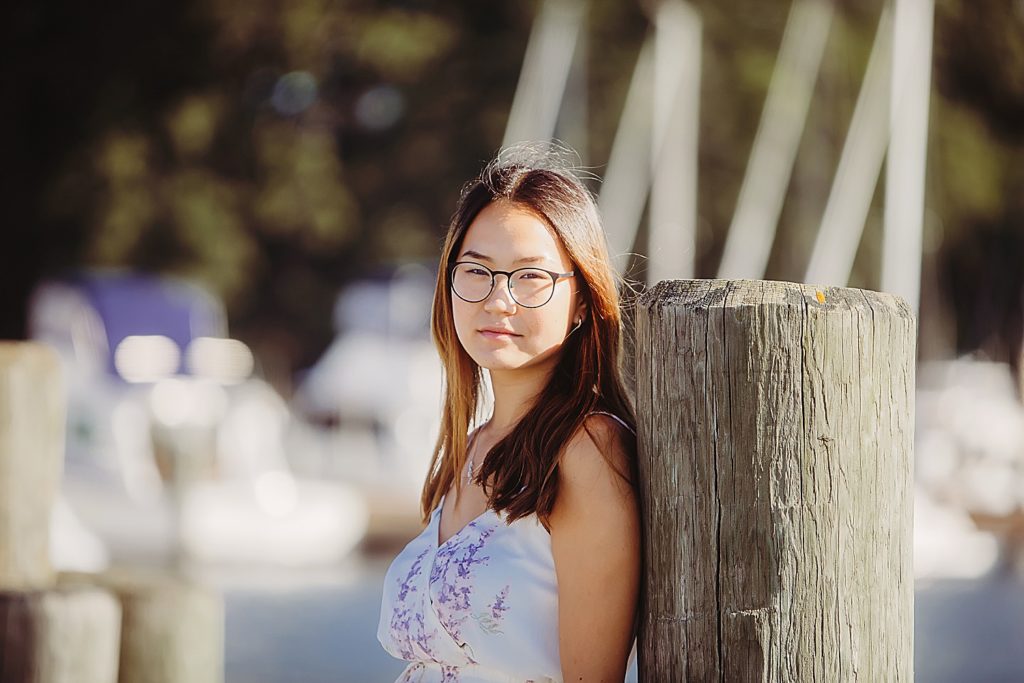 Lake Michigan senior portraits