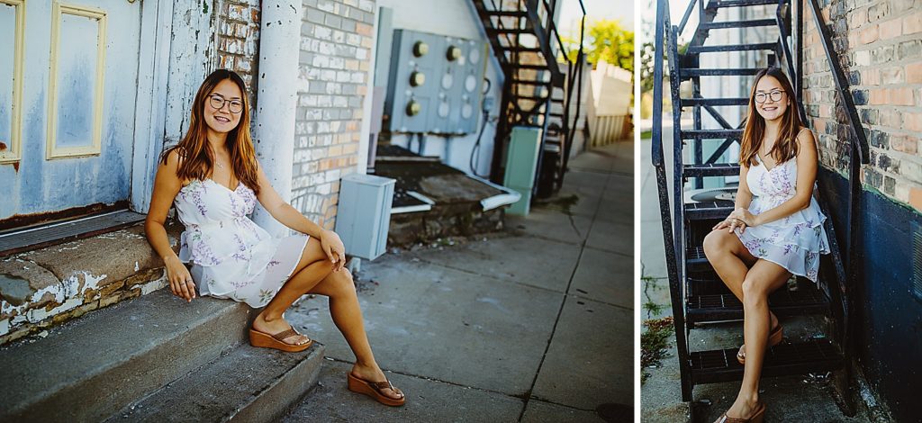 Lake Michigan senior portraits